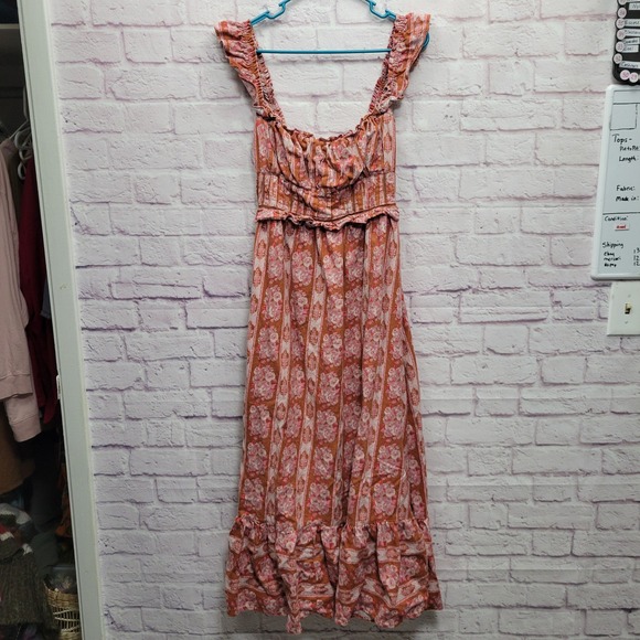 House of Harlow 1960 Dresses & Skirts - House of Harlow 1960 Helena Floral Maxi Dress Sz S Ruffled‎ Boho Cottage Prairie